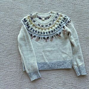 Cozy furry sweater from Anthropologie